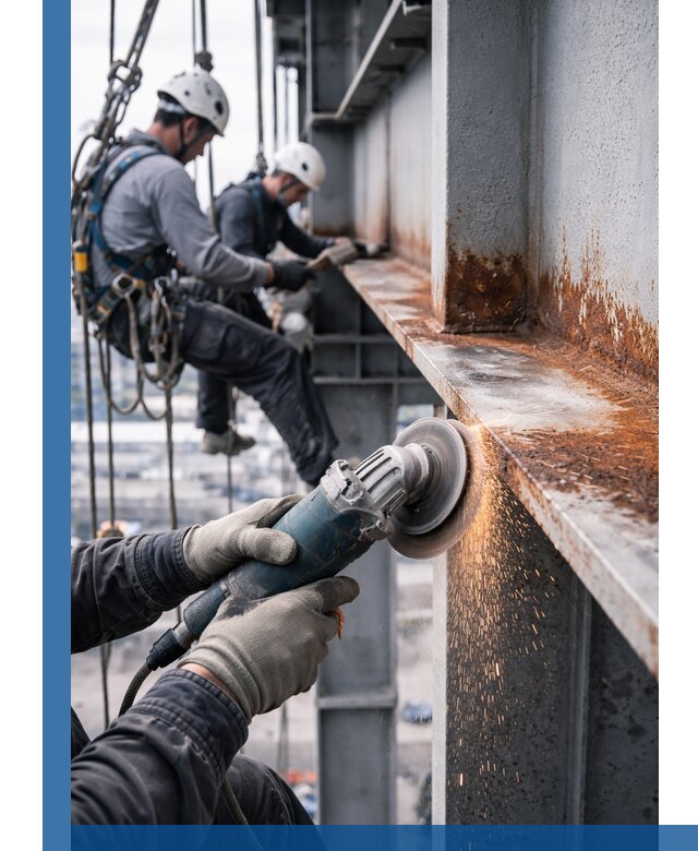 Зачистка металла от ржавчины и подготовка поверхностей в Иркутске