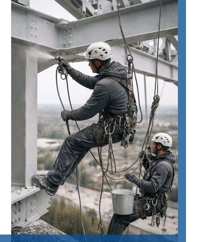 Покраска металлоконструкций на высоте в Иркутске 365 р |ВЫСОТНИК-Ркт