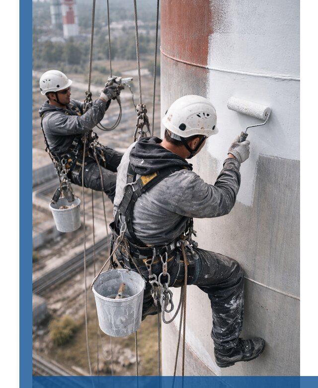 Покраска дымовых труб в Иркутске: антикоррозийная защита и восстановление