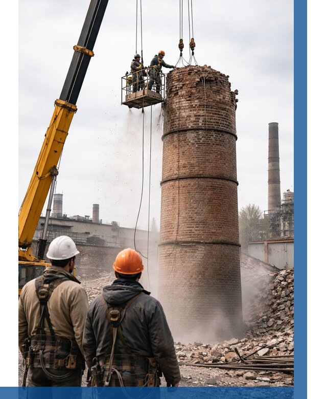 Демонтаж дымовой трубы в Иркутске от 93771 р. | ВЫСОТНИК-Ркт, смета