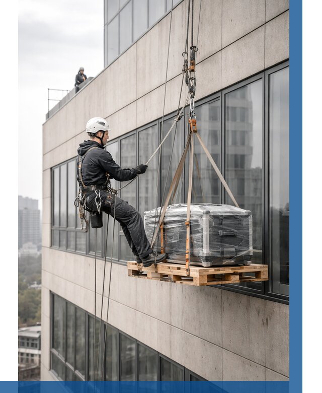 Спуск груза по фасаду в Иркутске от 3647 р. | ВЫСОТНИК-Ркт