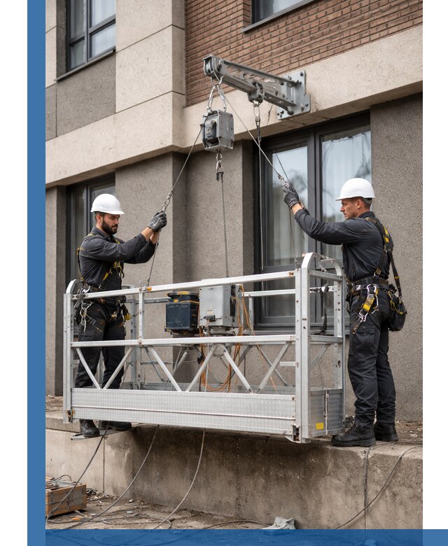 Монтаж и подъем фасадной люльки в Иркутске с гарантией безопасности