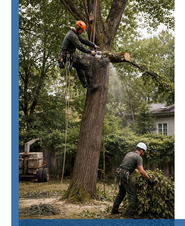 Кронирование деревьев в Иркутске, безопасная высотная обрезка